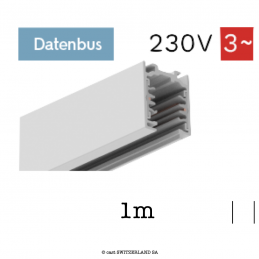 onetrack 3~ RAIL DE MONTAGES avec données, 1m | blanc