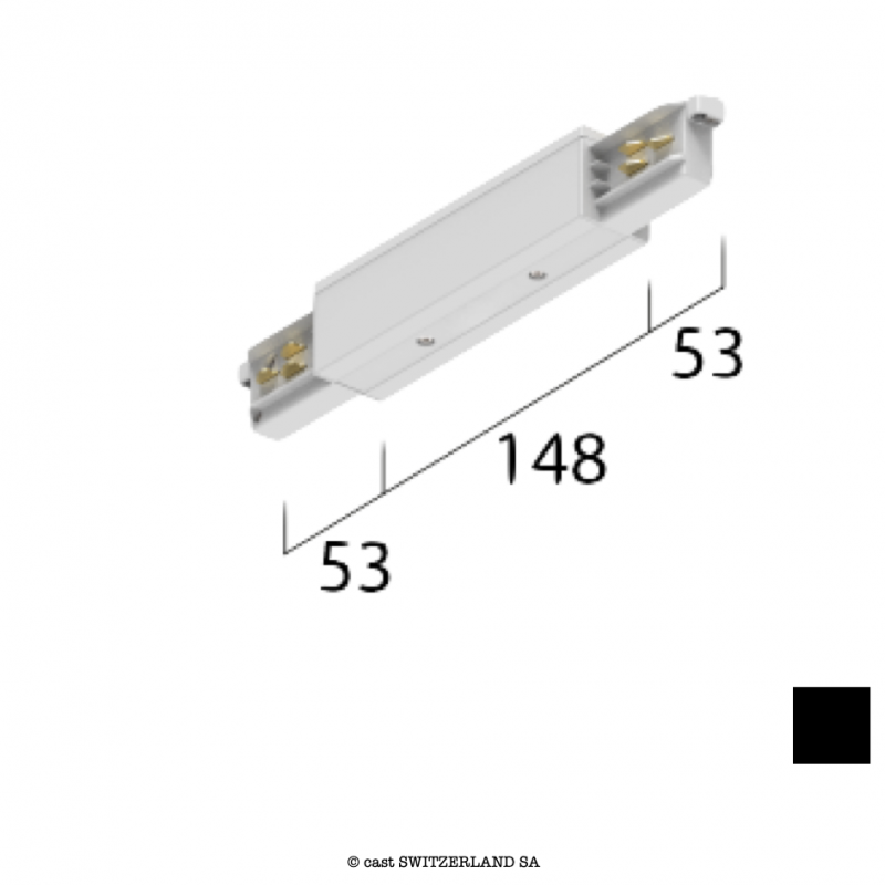 onetrack 3~ I-VERBINDER mit Daten | schwarz