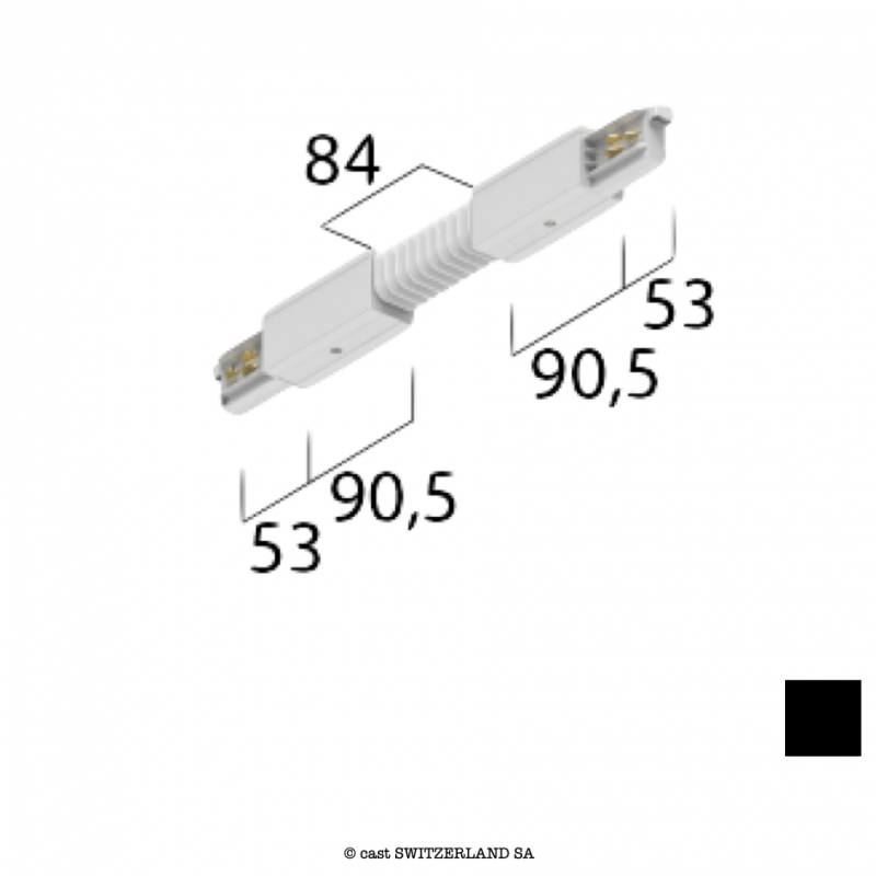 onetrack 3~ Flex-VERBINDER mit Daten | schwarz