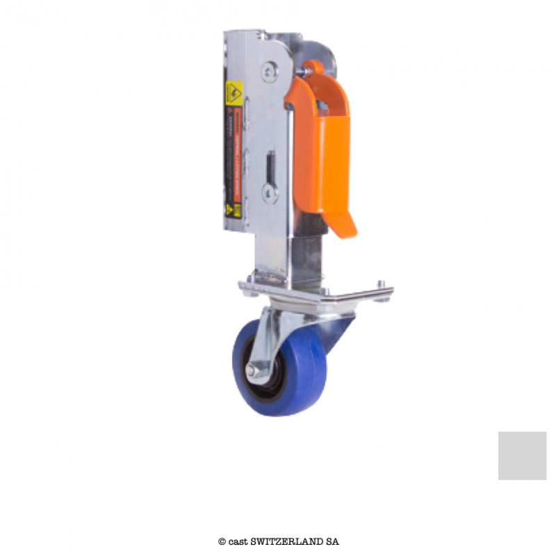 LIFTING WHEEL 80mm ROTATING CASTOR, 130kg | galvanisé