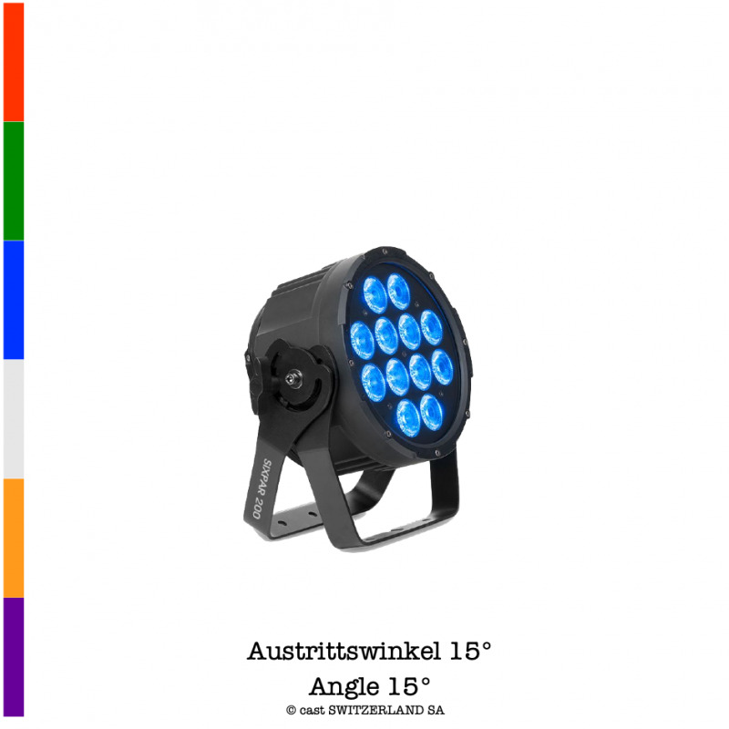 SIXPAR 200 | RGBAW+UV, noir